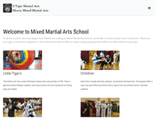 Tablet Screenshot of 3tigermartialarts.com